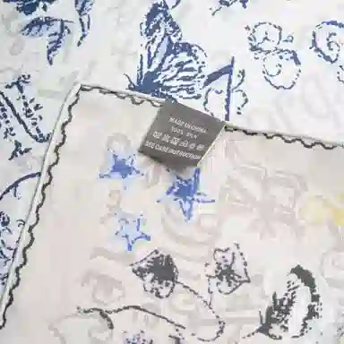 山一丸 真丝斜纹绸异色方巾时尚小领巾 丝巾 女款