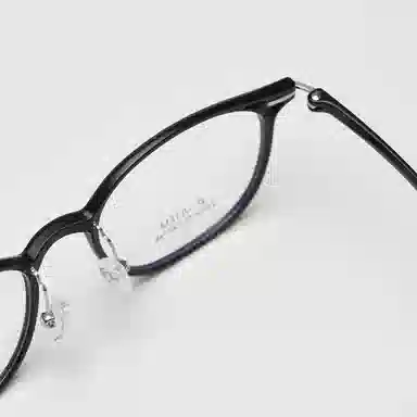 山一丸 韩版细边近视学生轻配度数平光 方形 光学镜架 男女同款情侣款