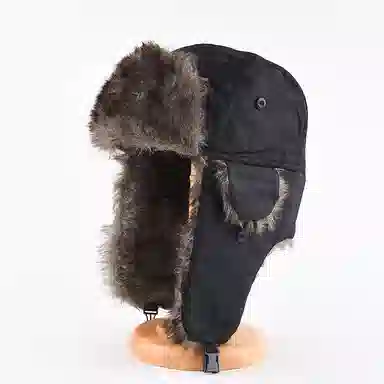 Yamamaru Winter Ski Hat Velvet Trapper
