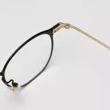 山一丸 细边金属钛轻近视眼镜框文艺 纯钛 方形 光学镜架 男女同款情侣款