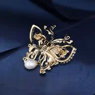 山一丸 古风优雅气质国风 铜 胸针 女款