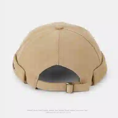 山一丸 日系复古瓜皮帽雅痞个性地主帽刺绣字母中性秋冬季保暖 棉 帽子 男女同款情侣款