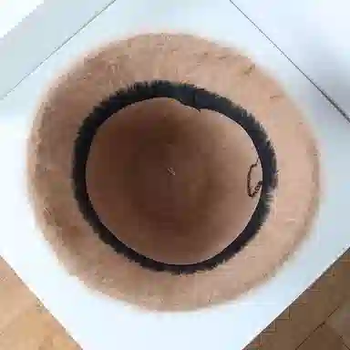 山一丸 保暖韩系时尚纯色毛茸茸防寒护耳#好运 兔毛混纺 渔夫帽 女款