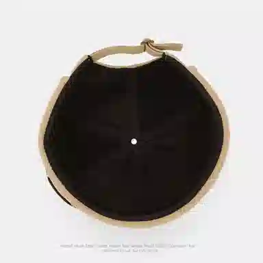 山一丸 日系复古瓜皮帽雅痞个性地主帽刺绣字母中性秋冬季保暖 棉 帽子 男女同款情侣款