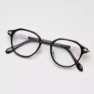 山一丸 复古近视框潮个性文艺平光可 光学镜架 男女同款情侣款