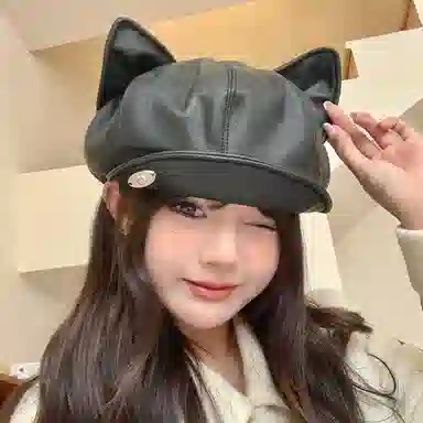 山一丸 甜美可爱 涤纶 帽子 女款