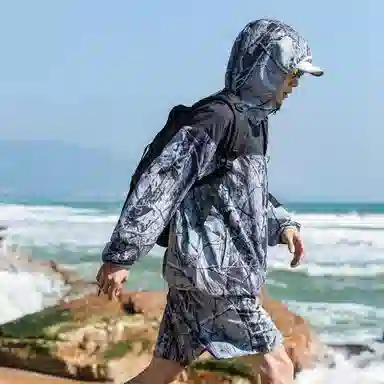 领航骆驼 山系户外防紫外线轻薄透气登山徒步防晒服 男女同款