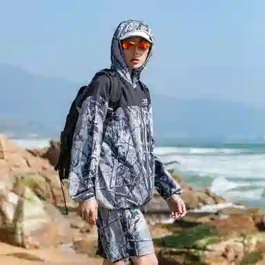 领航骆驼 山系户外防紫外线轻薄透气登山徒步防晒服 男女同款