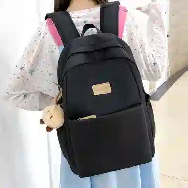 帕克熊 时尚潮流百搭 尼龙 双肩包 常规 女款 多色