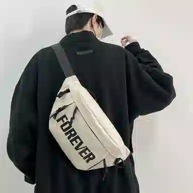 帕克熊 炫酷潮游玩日常通勤 尼龙布 胸包 常规 男女同款情侣款 多色