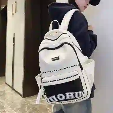 帕克熊 简约通勤 尼龙 双肩包 男女同款情侣款 多色