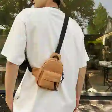 帕克熊 潮流个性时尚简约百搭 尼龙 胸包 男女同款情侣款 多色