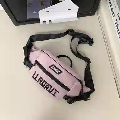 帕克熊 游玩大容量手机包时尚休闲潮 尼龙 单肩斜挎胸包 男女同款情侣款 多色