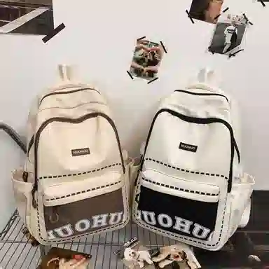 帕克熊 简约通勤 尼龙 双肩包 男女同款情侣款 多色