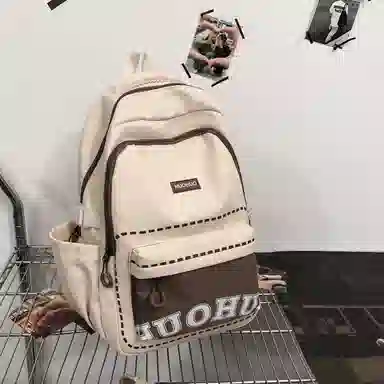 帕克熊 简约通勤 尼龙 双肩包 男女同款情侣款 多色