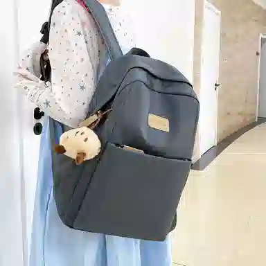 帕克熊 时尚潮流百搭 尼龙 双肩包 常规 女款 多色