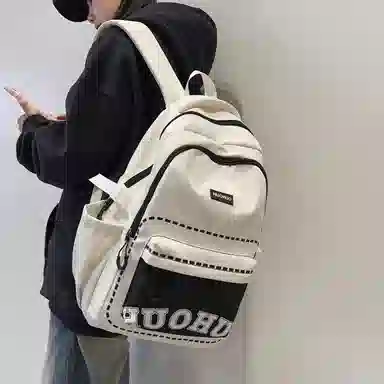 帕克熊 简约通勤 尼龙 双肩包 男女同款情侣款 多色