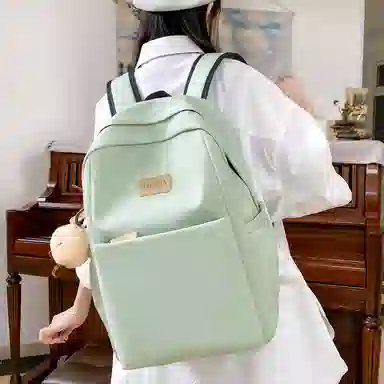 帕克熊 时尚潮流百搭 尼龙 双肩包 常规 女款 多色