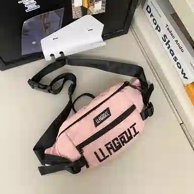 帕克熊 游玩大容量手机包时尚休闲潮 尼龙 单肩斜挎胸包 男女同款情侣款 多色