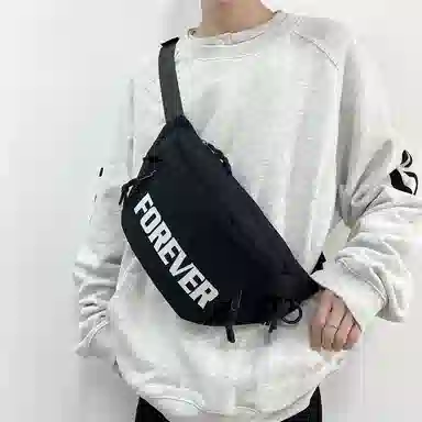 帕克熊 炫酷潮游玩日常通勤 尼龙布 胸包 常规 男女同款情侣款 多色