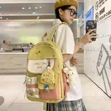 Parker Bear Nylon Backpack