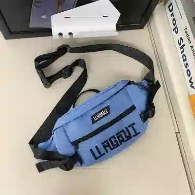 帕克熊 游玩大容量手机包时尚休闲潮 尼龙 单肩斜挎胸包 男女同款情侣款 多色