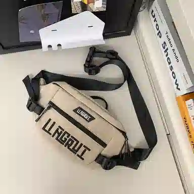 帕克熊 游玩大容量手机包时尚休闲潮 尼龙 单肩斜挎胸包 男女同款情侣款 多色