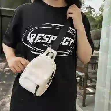 帕克熊 潮流个性时尚简约百搭 尼龙 胸包 男女同款情侣款 多色