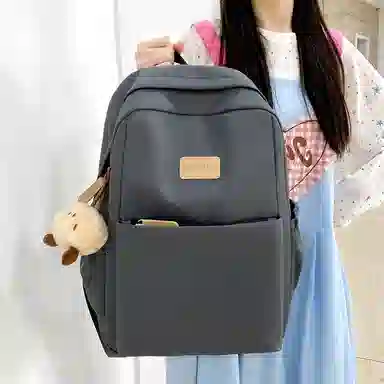 帕克熊 时尚潮流百搭 尼龙 双肩包 常规 女款 多色