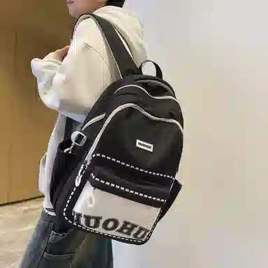 帕克熊 简约通勤 尼龙 双肩包 男女同款情侣款 多色