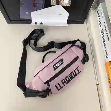 帕克熊 游玩大容量手机包时尚休闲潮 尼龙 单肩斜挎胸包 男女同款情侣款 多色