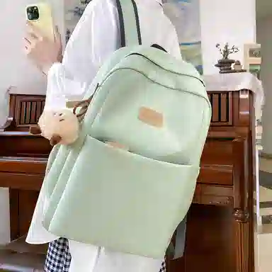 帕克熊 时尚潮流百搭 尼龙 双肩包 常规 女款 多色