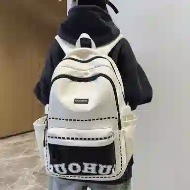 帕克熊 简约通勤 尼龙 双肩包 男女同款情侣款 多色