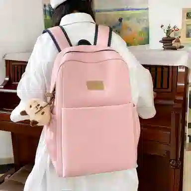 帕克熊 时尚潮流百搭 尼龙 双肩包 常规 女款 多色