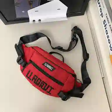 帕克熊 游玩大容量手机包时尚休闲潮 尼龙 单肩斜挎胸包 男女同款情侣款 多色