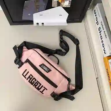 帕克熊 游玩大容量手机包时尚休闲潮 尼龙 单肩斜挎胸包 男女同款情侣款 多色