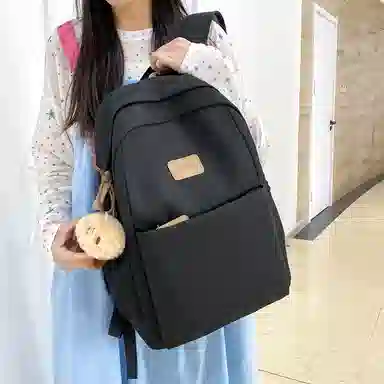 帕克熊 时尚潮流百搭 尼龙 双肩包 常规 女款 多色