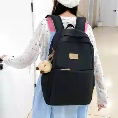 帕克熊 时尚潮流百搭 尼龙 双肩包 常规 女款 多色