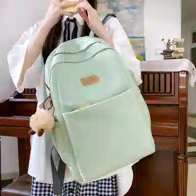 帕克熊 时尚潮流百搭 尼龙 双肩包 常规 女款 多色