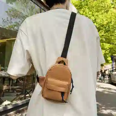 帕克熊 潮流个性时尚简约百搭 尼龙 胸包 男女同款情侣款 多色