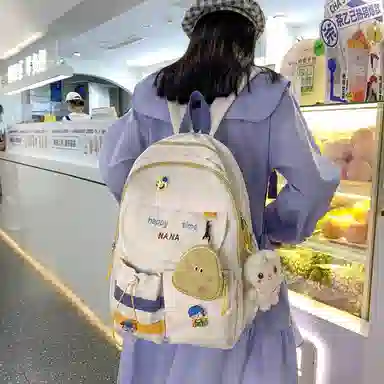 Parker Bear Nylon Backpack