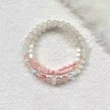 檀纳 【吉祥纳福】新中式复古高级感多圈叠戴手饰 精致甜美灵动甜美时尚通勤百搭手饰#好运 玻璃猫眼 手串 男女同款情侣款