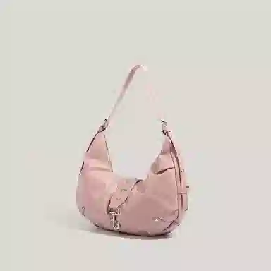 WORM'S HOME PU Shoulder Bag Pink