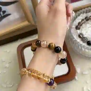 丰运阁 【财源滚滚黑金超金霸大综合】超级吸金招财小霸王助事业增强自信决策力领导力成功上岸 #好运天然 多色水晶 手串 男女同款情侣款