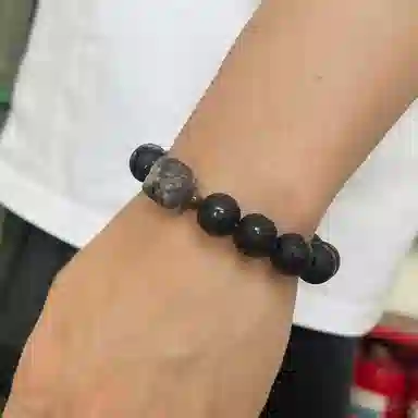 丰运阁 国潮醒狮起势转运顺风顺水顺财神 新中式招财时尚简约复古百搭高级感七夕限定礼赠 好运 琉璃 手串 男款