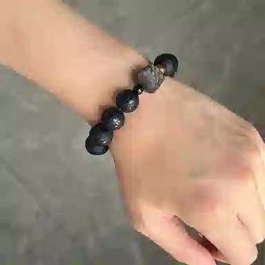 丰运阁 国潮醒狮起势转运顺风顺水顺财神 新中式招财时尚简约复古百搭高级感七夕限定礼赠 好运 琉璃 手串 男款