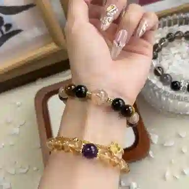 丰运阁 【财源滚滚黑金超金霸大综合】超级吸金招财小霸王助事业增强自信决策力领导力成功上岸 #好运天然 多色水晶 手串 男女同款情侣款