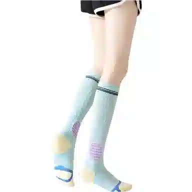 妮轻 健身跳绳肌能运动高筒袜 女款