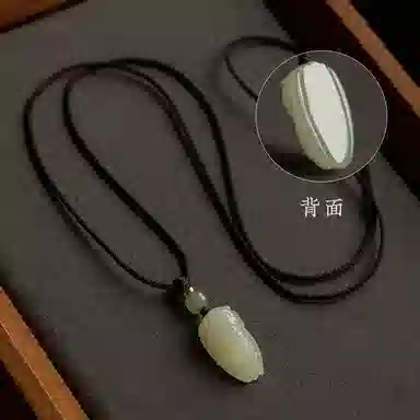 全年红 一鸣惊人知了吊坠金榜题名玉坠玉蝉挂件#好运 玉髓 项链 女款