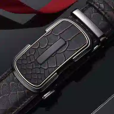 老人头 新款小众设计高级感 二层牛皮 皮带 男款 黑色/啡色